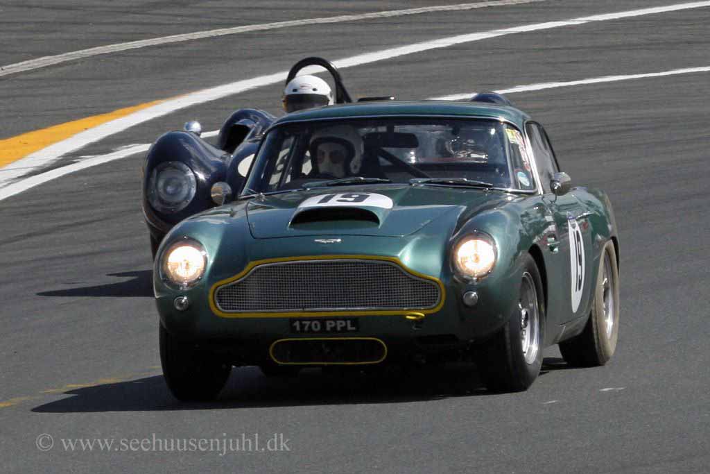 No.19 Aston Martin DB4 GT 3800cc 1960Peter ThorntonDavid GarrettNo.8 Lister Jaguar Knobbly 3800cc 1959Barry WoodBarry Cannell