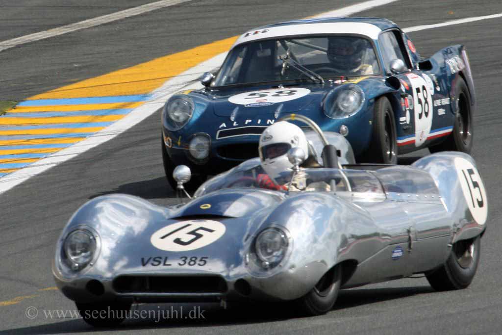 No.15 Lotus 15 1960cc 1959Ewan McIntyreNo.58 Alpine A210 1500cc 1965Henri Stepak