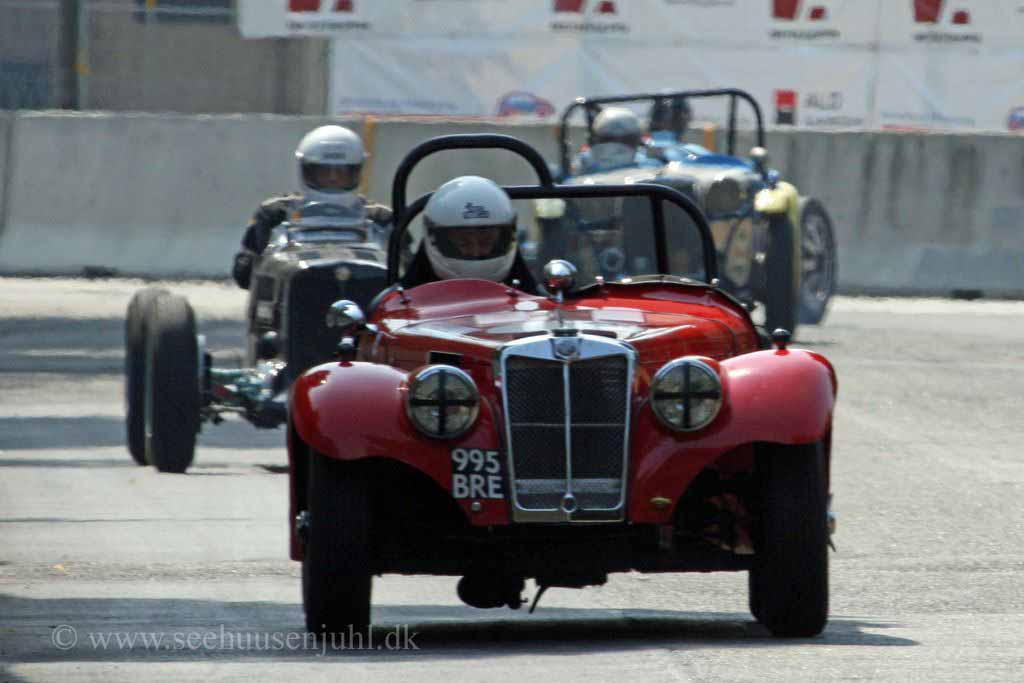 MG TF 1350cc 1954<br>Charles Harmer<br>MG K Type 1704cc 1934<br>Andy King<br>MG TC 1300cc 1946<br>Jørgen Witting