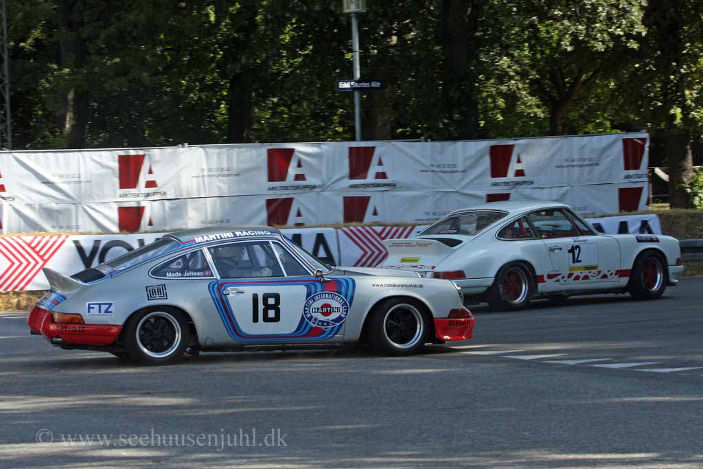 Porsche 911RS 2994cc 1973<br>Carsten Andersen<br>Porsche 911 RS 2687cc 1973<br>Mads Jensen