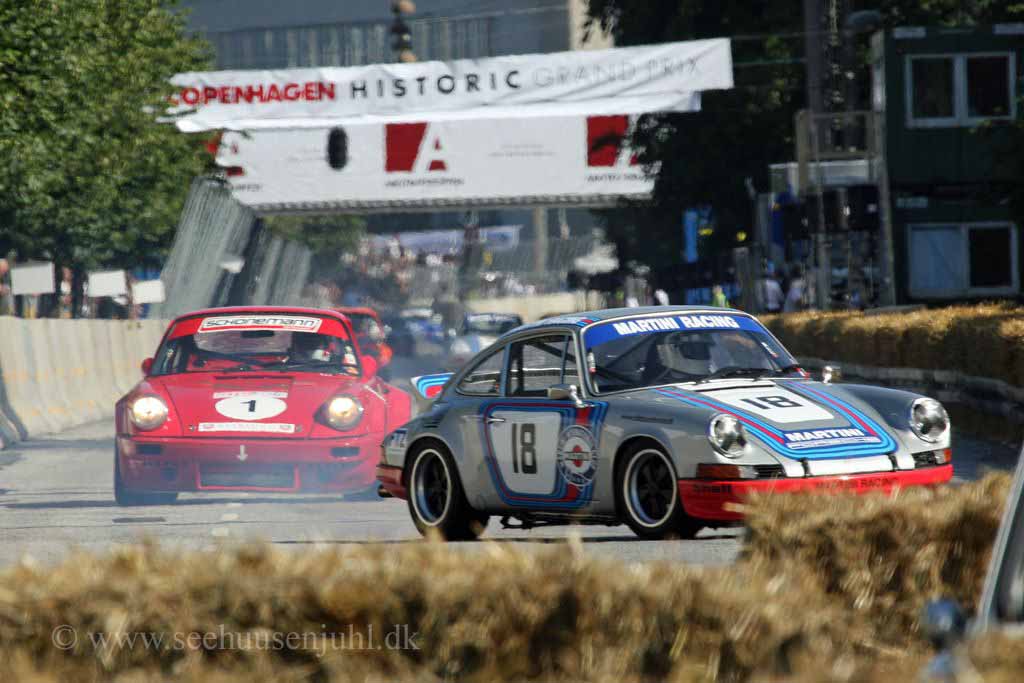 Porsche 911 RS 2687cc 1973<br>Mads Jensen<br>Porsche 911 IROC RSR 2994cc 1975<br>Lars Andersen