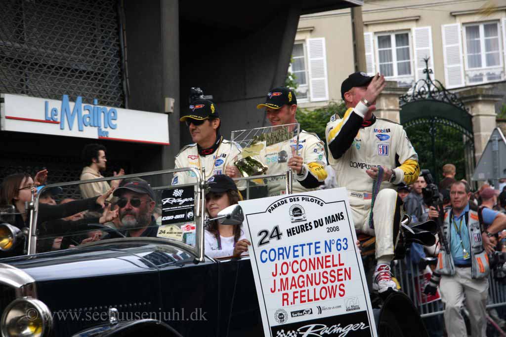 Ron FellowsJan Magnussen with the Pole Position TrophyJohnny O'Connell